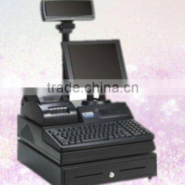 POS terminal with 12 inch LCD monitor ,with CE/SAA/EMC/FCC certificate.black/white color