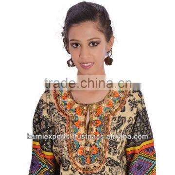 Shiny Satin blouses Breaded Tunics Tops & dress Tunic tops In satin pOlyester Fabrics printed