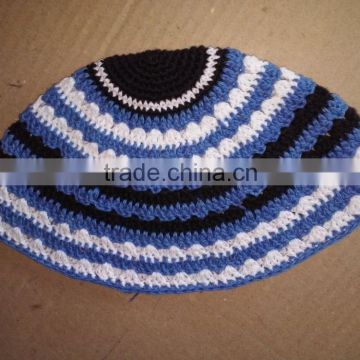 100% Cotton Crocheted Kippahs Kippots Yarmulkes, jewish kippah, Jewish Cap, crochet skull caps Made in india