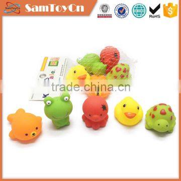 Cute vinyl animal baby bath toys