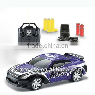 Hot-4ch rc car toy with headlight,flashing wheels