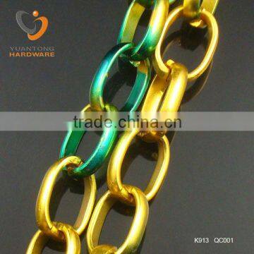 24mm long two kind tune colorful chain for decoration