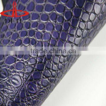Synthetic leather for handbag material,crocodile skin