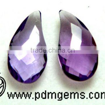 Amethyst Gemstone Mango Shape Cut, Natural Color Gemstone