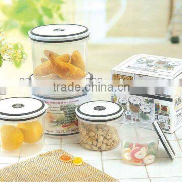 5pcs round airtight food container set GL9055-B