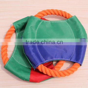 Cotton rope pet frisbee/pet frisbee toy