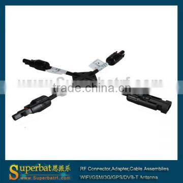 MC4 "X" Three Male To Female Solar Panel Cable Branch Connectors wholesale price