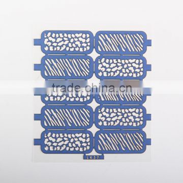 New Arrival mystery changeable PVC stencil nail sticker