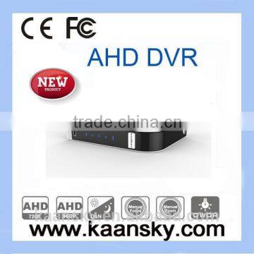 KAANSKY NEW DESIGN 720P 4CH H.264 real time P2P cloud service AHD DVR,