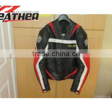 2015 mens motorbike leather jacket fashion riding leather jacket