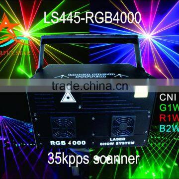 Light laser 4W RGB Laser light for DISCO , BAR