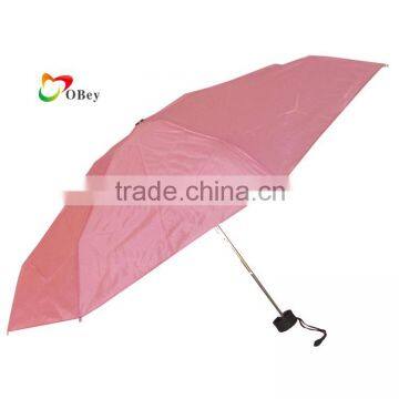 46cm Ribs Pink Portable Folding Sun Umbrella