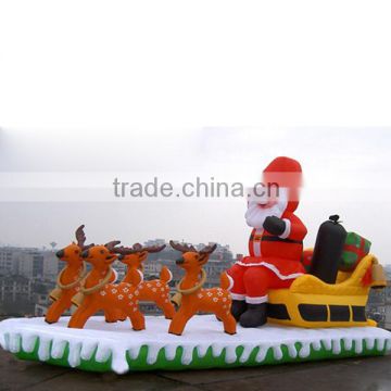 husky dog christmas inflatable