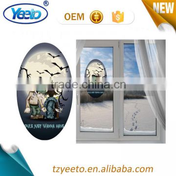 Most Popular Design Happy Halloween Static Window Glass Sticker