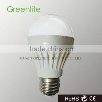 7W LED bulb light 480lm with grooves on body