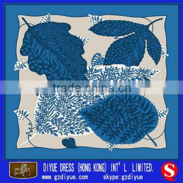 2014 New fashion design Twill Square Silk Scarves made in China