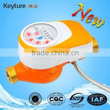 Wired Remote Valve Control Water Meter(Orange Color)