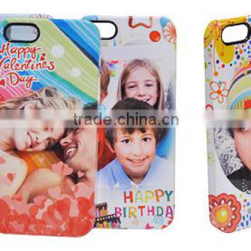 3D Film Sublimation customized cell phone cover case for Iphone 4/4s/5/5s/5c