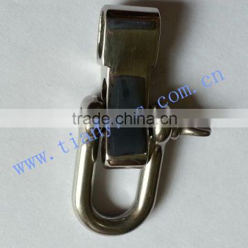 316 grade stainless steel adjustable D shackle with bar