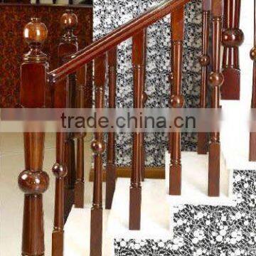 wooden stair handrail and stair parts