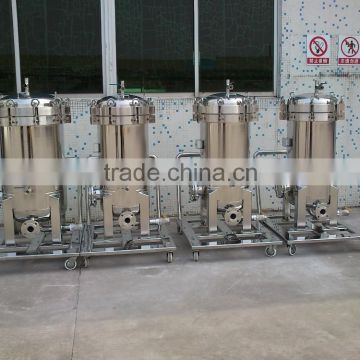 movable stainless steel cartridge filter housing