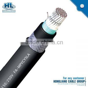 150/250V Shipboard Wiring Telecommunication Cable copper conductor PVC insulation FA TTYCY