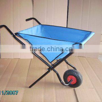 Cloth bucket folding wheel barrow