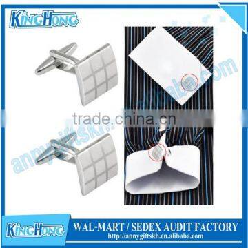 Laser engraved jewelry parts silver blank cufflinks