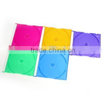 5.2mm PS Super Slim Single CD Jewel Case WIth Assorted Colors