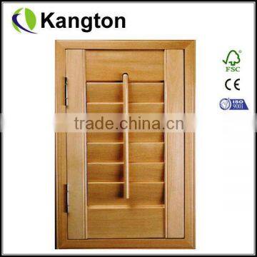 Wooden roller shutter door