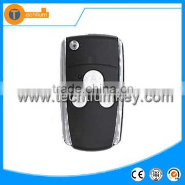 3 button remote car key fob with logo and uncut blade High quality folding flip key cover blank for Honda city