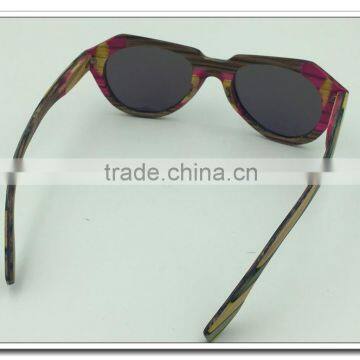 Fashion Design Bamboo Sunglasses Polarized Lenses Custom Logo Free Wooden Frame Material Wooden Sunglasses
