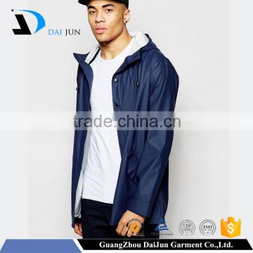 Daijun oem best quality fashion blue waterproof cotton classic mens jacket