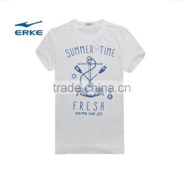 ERKE Summer Man Casual t Shirt Round Neck Cotton t Shirt for Boy Cheap t Shirt Short Sleeve t Full Cotton Wholesale/OEM photo-5