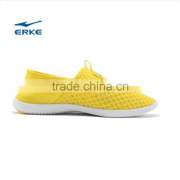 ERKE Summer Womens Cream Color Casual Shoes Breathable Beach Aquatic Shoes for Girls Full Mesh Flexible Loafers Couple Syle photo-2