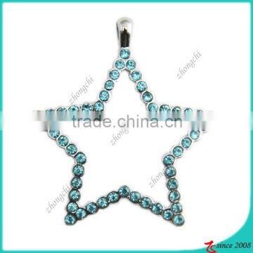 Turquoise Crystals Star Necklace Pendant