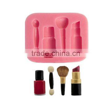 Silicone Mold Woman Makeup Baking Fondant Mold Cake Decorating Tool photo-2