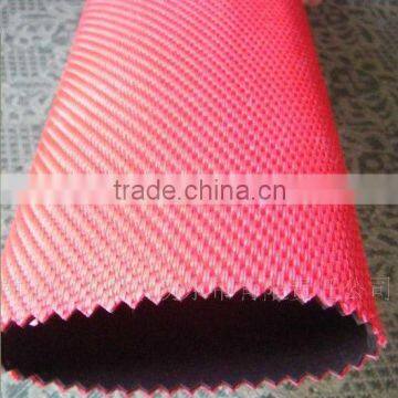 Red polyester fire hose