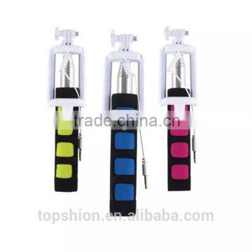 Portable Mini Selfie Stick Audio Cable Take Pole Selfie Stick Selfie Timer Pole Monopad,China Supplier