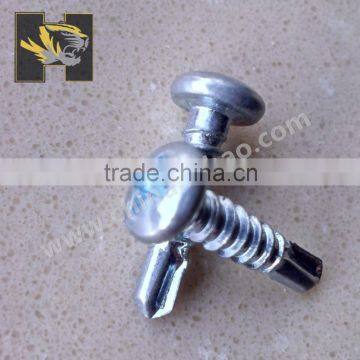 slivery zinc pan head self drilling screw factory direct