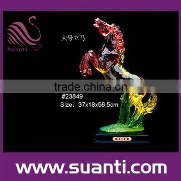 Crystal Horse polyresin statue