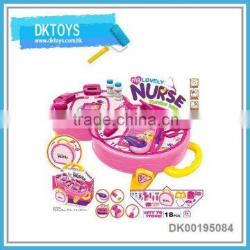 2 IN 1 Pink Plastic Doctor Set Children Play Doctor for Girls