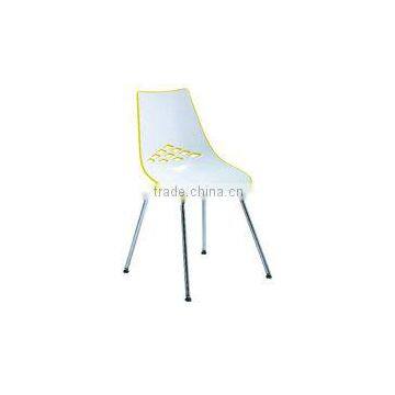 white plastic stacking chairs