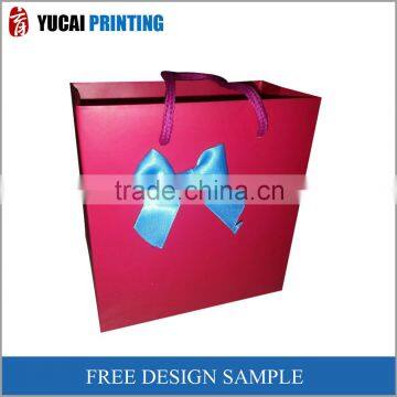 Red rose can be customized paper bag gift shopping bag