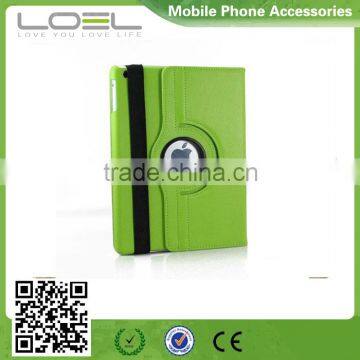 360 degree rotation leather holder for ipad/2/3/4 mini Air/Air2 leather case