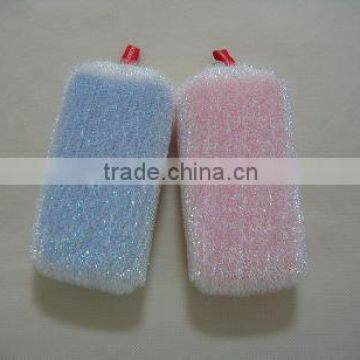 colorful mesh kitchen cleaning sponge