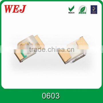 High brightness 520nm Green SMD LED 0603