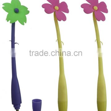 Lovely Curved flower shape Ball Pen / Bending Pen / fancy Pen