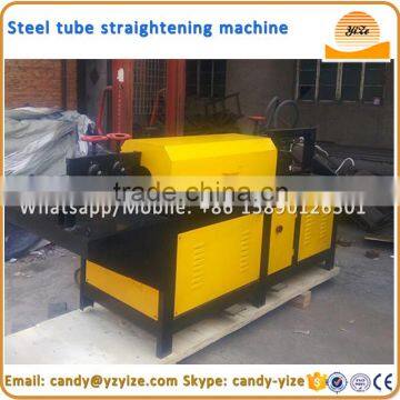 Rust Steel Tube Straightening Machine , Steel Pipe Straightening Derusting and Painting Machine photo-4