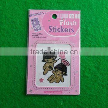 Eva glitter sticker/ glitter sticker/angel sticker glitter paper